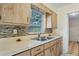 Functional kitchen area with a stainless steel sink and ample counter space at 1416 Abigail Dr, Apopka, FL 32703