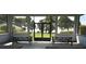 Inside the serene community pavilion you'll find seating with picturesque views of manicured grounds and lake views at 3001 Lake Huron Ln, Tavares, FL 32778