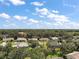 A charming neighborhood featuring single-Gathering homes surrounded by lush green trees and colorful landscaping under a blue sky at 5618 Rosewall Cir, Leesburg, FL 34748