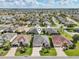 Residential area showcasing a lovely home with green lawns and two-car garage, in a well-planned neighborhood at 1304 Zombar Pl, The Villages, FL 32163