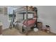 Cozy bedroom with a metal frame bunk bed, perfect for or guests at 2552 Chickasaw Plum Loop, Clermont, FL 34711