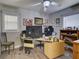 Office featuring a fan, wood-look flooring, and a desk in neutral colors at 37149 Grays Airport, Lady Lake, FL 32159