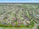 Wide aerial view of community, highlighting the home's ideal location in a desirable neighborhood at 631 Independence Path, The Villages, FL 32163