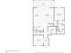 Detailed floor plan of the first floor, highlighting the layout of the kitchen, living room, and bedrooms at 7627 Taormina Way, Clermont, FL 34714