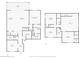 Detailed first and second floor plans with dimensions outlining the home's layout including living spaces at 7627 Taormina Way, Clermont, FL 34714