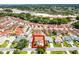 A birds eye view of the home in a cozy neighborhood near shopping centers at 815 Cortez Ave, Lady Lake, FL 32159