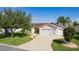 Charming home with two car garage and well manicured landscaping from above at 898 Abaco Path, The Villages, FL 32163