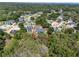 Aerial view of the property, showcasing landscaping, neighborhood at 9518 Mid Summer Ln, Leesburg, FL 34788
