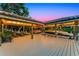 Beautiful waterfront dock with a boat lift and plenty of room to sit and relax on this tranquil dock with views of the water at 10122 Royal Island Ct, Orlando, FL 32836