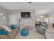 Comfortable living room with stylish furniture and a bright, open layout at 11287 Stewart Loop, Oxford, FL 34484