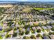Panoramic aerial view of a large residential neighborhood with green spaces and lakes at 12833 Hyland Ln, Clermont, FL 34711