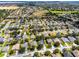 Charming neighborhood aerial view showcases lush greenery, well-maintained homes, and a desirable community setting at 12833 Hyland Ln, Clermont, FL 34711