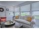 Bright living room with large windows, comfortable seating, and modern accents at 17009 Se 96Th Chapelwood Cir, The Villages, FL 32162