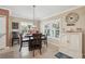 Cozy breakfast nook with natural light, perfect for casual dining and entertaining at 17108 Se 76Th Creekside Cir, The Villages, FL 32162