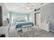 Serene bedroom retreat featuring calming colors, vaulted ceilings, and abundant natural light at 17108 Se 76Th Creekside Cir, The Villages, FL 32162