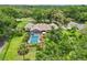 Spacious home with an enclosed pool area surrounded by a lush green lawn at 1930 Country Club Rd, Eustis, FL 32726
