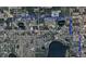 An aerial view showing the property's location and nearby streets and landmarks at 2001 Bates Ave, Eustis, FL 32726