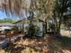 Exterior view of the home showcasing the side, surrounded by trees and greenery at 2001 Bates Ave, Eustis, FL 32726