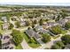 An aerial view showcases this neighborhood's mature trees and well-manicured lawns at 2064 Rafton Rd, Apopka, FL 32703