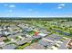 Neighborhood aerial view showcasing the beautiful community with scenic water views at 2160 Biller Cir, The Villages, FL 32163