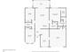 Floor plan featuring bedroom, bathroom, kitchen, dining room, garage, and living room dimensions at 2160 Biller Cir, The Villages, FL 32163