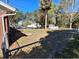 Large backyard with a chain-link fence and above-ground pool. A nice space for entertaining outdoors at 2501 Sheridan Rd, Mount Dora, FL 32757