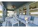 Inviting screened-in porch with plush seating, ideal for enjoying the outdoors in comfort at 6042 Claystone Way, Mount Dora, FL 32757