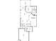A clear floor plan displaying the layout of the home, including the courtyard, bedrooms, living areas, and kitchen at 7873 Crosswinds Way, Mount Dora, FL 32757