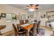View of dining room with pass through to the kitchen at 8712 Sw 92Nd Pl # D, Ocala, FL 34481
