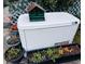 Guardian generator on a home lot, with garden pots, planter boxes and a bird house at 101 S Dixie Ave, Fruitland Park, FL 34731