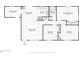 Detailed floor plan showcasing the layout of the home, including the Gathering room, bedrooms, kitchen, and laundry at 1406 Hope Ct, Tavares, FL 32778