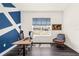 Home office featuring modern decor, natural light, and beautiful wall accents at 14907 Guava Bay Dr, Winter Garden, FL 34787
