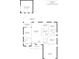 Detailed floor plan featuring three bedrooms, attached garage, kitchen, living room and a detached workshop at 2711 Bayview Dr, Eustis, FL 32726