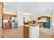 Modern kitchen featuring granite countertops, stainless steel appliances, and open layout at 3405 Nursery Pl, The Villages, FL 32163