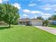 Attractive one-story home with lush green lawn, stone accents, and an attached two-car garage at 4730 Se 31St St, Ocala, FL 34480