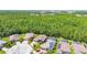 An aerial shot of a single-Gathering home with brick driveway at 780 Mystic Hill Ct, Kissimmee, FL 34759