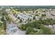 Overhead shot of a residential community bordering a golf course, showcasing manicured lawns and mature trees at 8608 Se 141St Street Rd, Summerfield, FL 34491