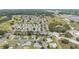 Birds eye view of a community with single-Gathering homes, tree-lined streets, and a green golf course at 8608 Se 141St Street Rd, Summerfield, FL 34491