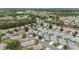 Scenic aerial view of a charming neighborhood showcasing well-maintained homes and landscaping at 8608 Se 141St Street Rd, Summerfield, FL 34491