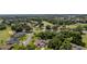 Beautiful aerial view of a neighborhood surrounding a golf course and other community amenities at 8705 Village Green Blvd, Clermont, FL 34711