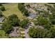 Picturesque neighborhood with tree-lined streets, lush greenery, and stunning views of the golf course at 8705 Village Green Blvd, Clermont, FL 34711