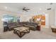 Comfortable living room featuring a large sectional sofa and an open layout at 1539 Osprey View Dr, Apopka, FL 32703