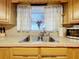 Functional kitchen sink area featuring natural lighting and ample counter space at 1107 Northshore Dr, Eustis, FL 32726