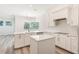 Bright modern kitchen featuring an island, white cabinetry, and stainless appliances at 16951 Florence View Dr, Montverde, FL 34756