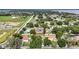 Scenic aerial view of the neighborhood with a pool highlighted at 2024 Meadowside Dr, Eustis, FL 32726