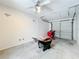 Clean garage space offers plenty of room for parking and storage at 2024 Meadowside Dr, Eustis, FL 32726