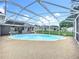 Screened-in pool with ample deck space offers a private oasis for relaxation and recreation at 2024 Meadowside Dr, Eustis, FL 32726