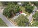 Bird's eye view of a home in a mature neighborhood, surrounded by trees and landscaping at 25156 Buttonwood Dr # 126, Astatula, FL 34705