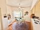Cozy breakfast nook with a round glass table, comfortable seating, and natural light at 26612 Bella Vista Dr, Howey In The Hills, FL 34737