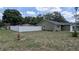 Spacious backyard featuring a white fence and lush greenery at 2718 Lorraine Dr, Leesburg, FL 34748
